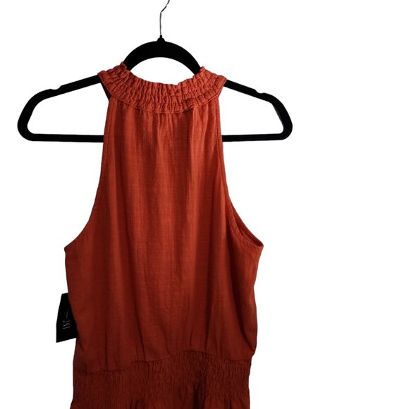 Women’s INC Medium Coral, no sleeves, 100% cotton, Halter Top - Picture 13 of 14